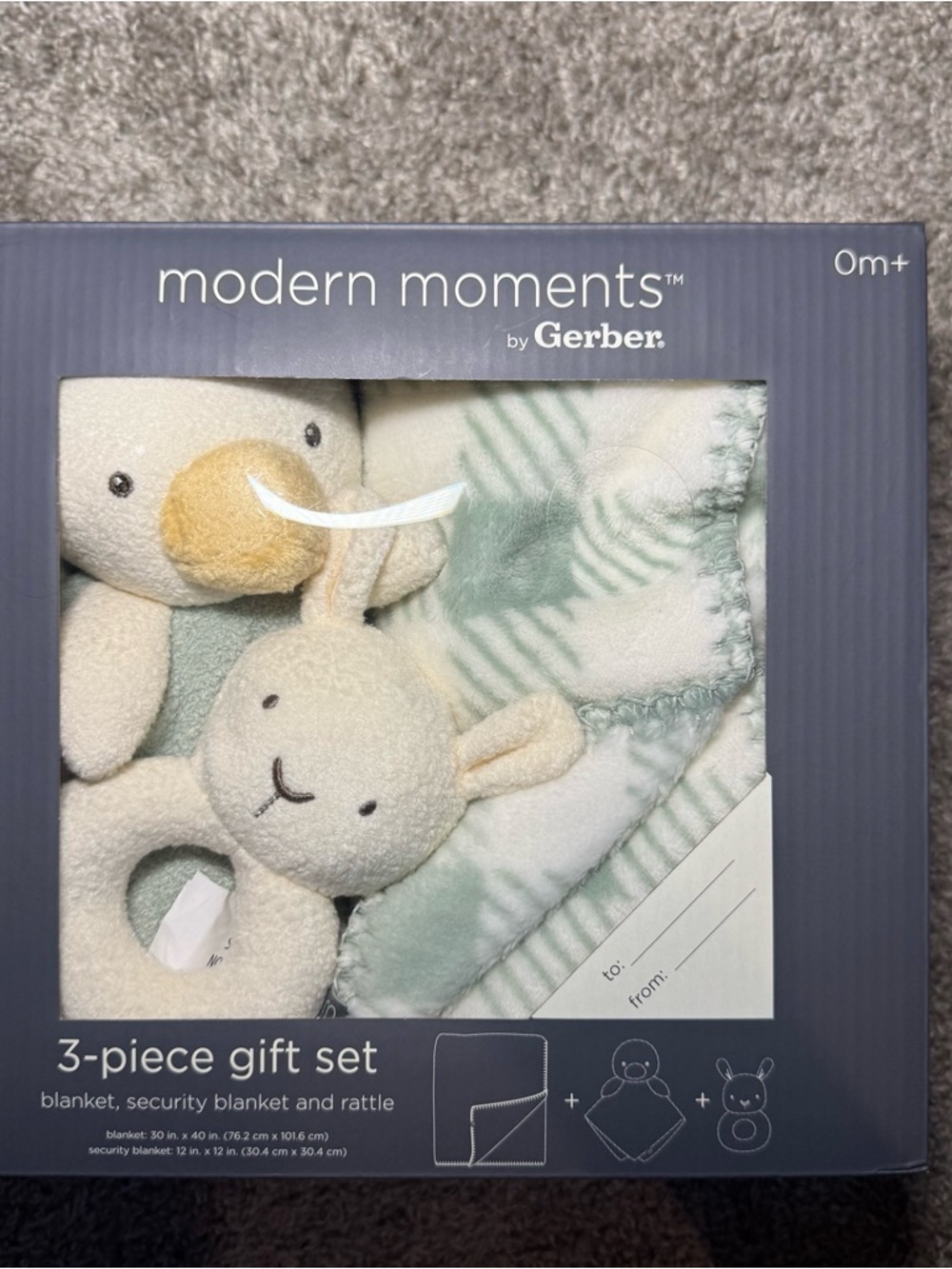 Gerber Modern Moments Baby Gift Set - Mint & Cream